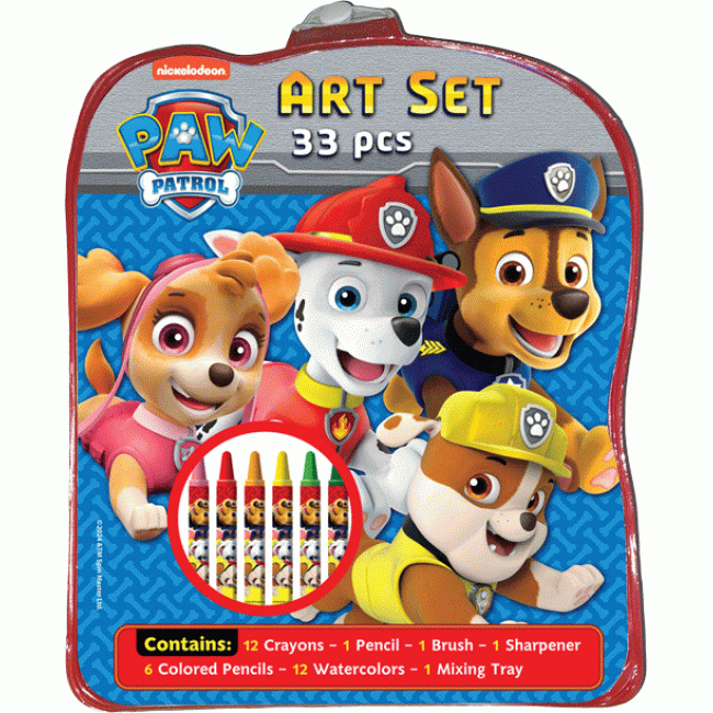 PAW PATROL ระบายสีและฝึกวาดตามเส้น Play PATROL + ชุดอุปกรณ์ระบายสี